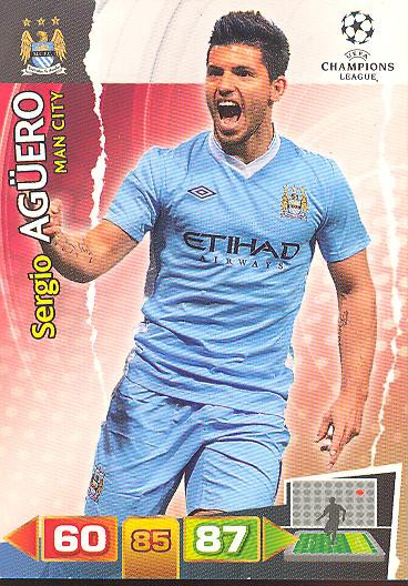 Sergio Agüero - Panini Adrenalyn XL CL 11/12 - Manchester City