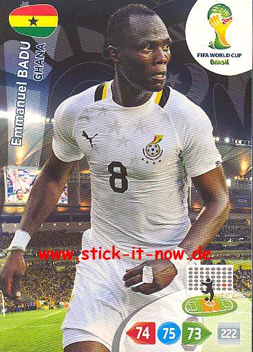 Panini Adrenalyn XL Brasil WM 2014 - Emmanuel BADU