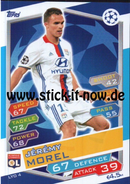 Match Attax Champions League 16/17 - Nr. LYO 4