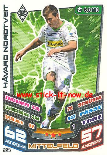 Match Attax 13/14 - Bor. Mgladbach - Havard Nordtveit - Nr. 225