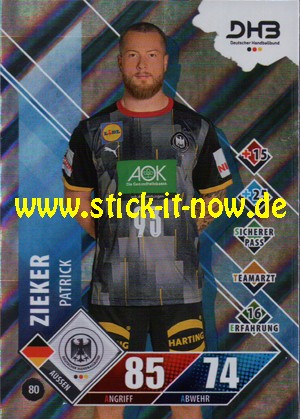 LIQUI MOLY Handball Bundesliga "Karte" 20/21 - Nr. 80 (Glitzer)