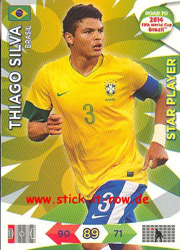 Panini Adrenalyn XL Road to WM 2014 - THIAGO SILVA