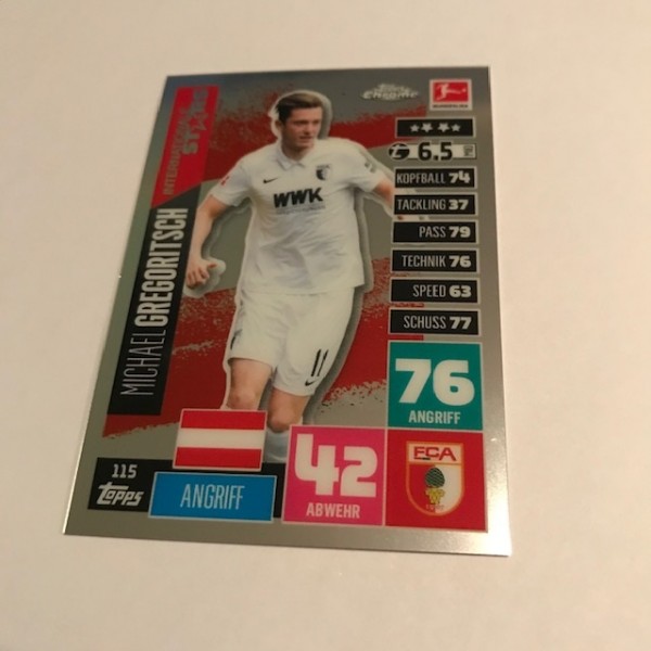 Match Attax BL Chrome 20/21 - Nr. 115 - GREGORITSCH