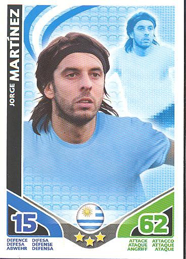 Match Attax WM 2010 - GER/Edition - JORGE MARTINEZ - Uruguay