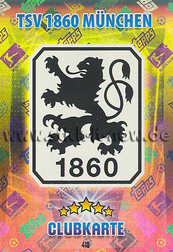 Match Attax 15/16 - Clubkarte - TSV 1860 München - Nr. 418