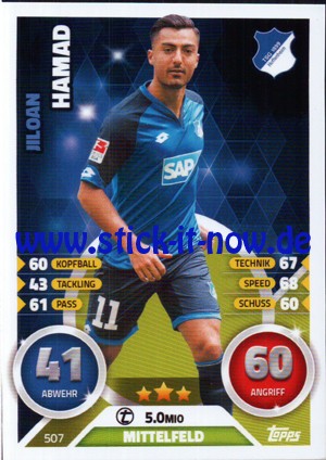 Topps Match Attax Bundesliga 16/17 Extra - Nr. 507