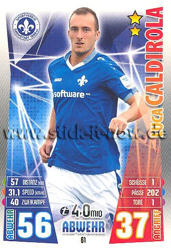 Match Attax 15/16 - Luca CALDIROLA - SV Darmstadt 98 - Nr. 61