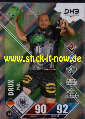 LIQUI MOLY Handball Bundesliga "Karte" 20/21 - Nr. 74 (Glitzer)