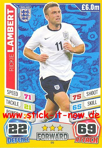 Match Attax "World Stars WM 2014" - RICKIE LAMPERT - Nr. 99