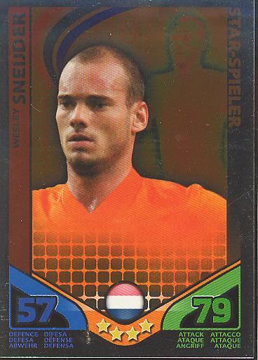 Match Attax WM 2010 - GER/Edition - Star-Spieler - WESLEY SNEIJDER - Niederlande