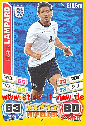 Match Attax "World Stars WM 2014" - FRANK LAMPARD - Nr. 96