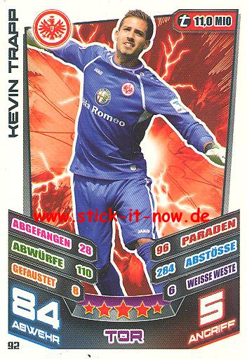 Match Attax 13/14 - Ein. Frankfurt - Kevin Trapp - Nr. 92