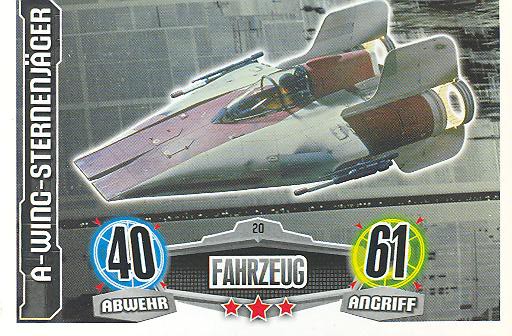 Force Attax - A-WING-STERNENJÄGER - Fahrzeug - Allianz - Movie Collection