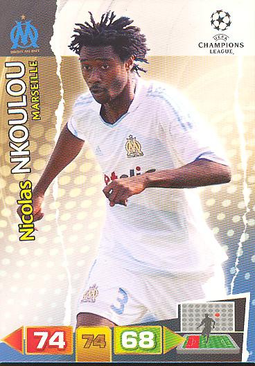 Nicolas Nkoulou - Panini Adrenalyn XL CL 11/12 - Olympique Marseille