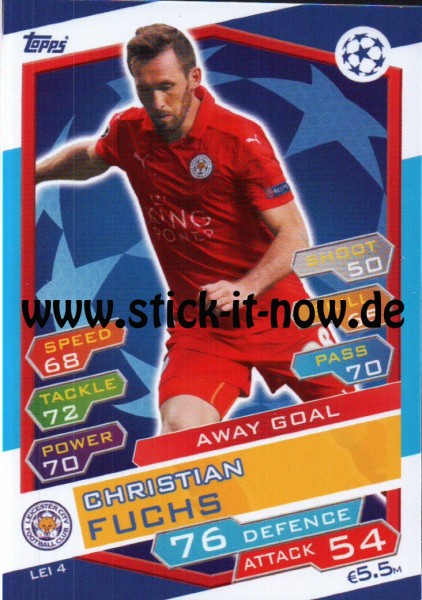 Match Attax Champions League 16/17 - Nr. LEI 4