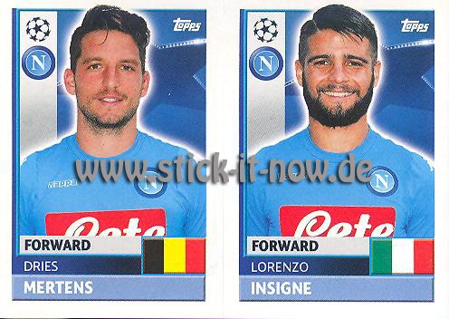 Topps Champions League Sticker 16/17 - Nr. NAP 16 + 17