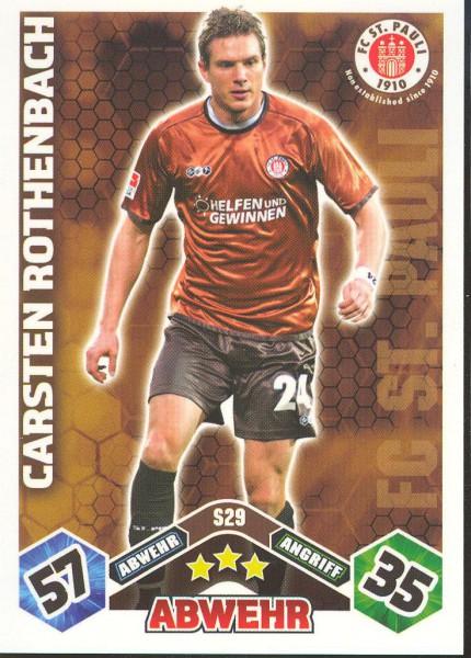 Carsten Rothenbach - Match Attax 10/11 Spezial