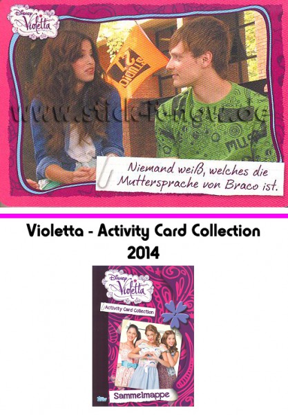 Disney Violetta - Activity Cards (2014) - Nr. 96