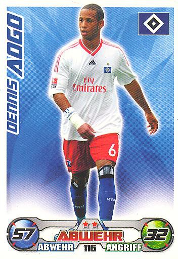 Match Attax 09/10 - DENNIS AOGO - Hamburger SV - Nr. 116