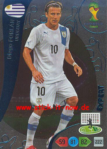 Panini Adrenalyn XL Brasil WM 2014 - Experts - Diego FORLAN