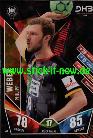 LIQUI MOLY Handball Bundesliga "Karte" 21/22 - Nr. 44 (Glitzer)