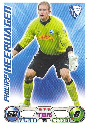 Match Attax 09/10 - PHILIPP HEERWAGEN - VfL Bochum - Nr. 19