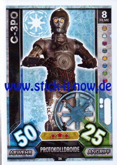 Topps Star Wars FORCE ATTAX UNIVERSE (2017) - Nr. 26