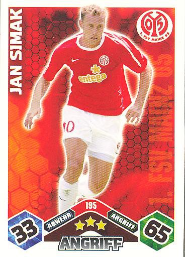 Match Attax 10/11 - JAN SIMAK - 195