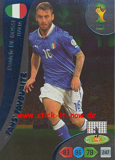 Panini Adrenalyn XL Brasil WM 2014 - Fans Favourites - Daniele DE ROSSI