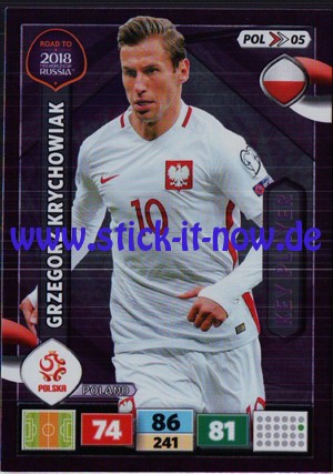 Adrenalyn XL "Road to WM 2018 Russia" (2017) - Nr. POL >> 05 (KEY PLAYER)