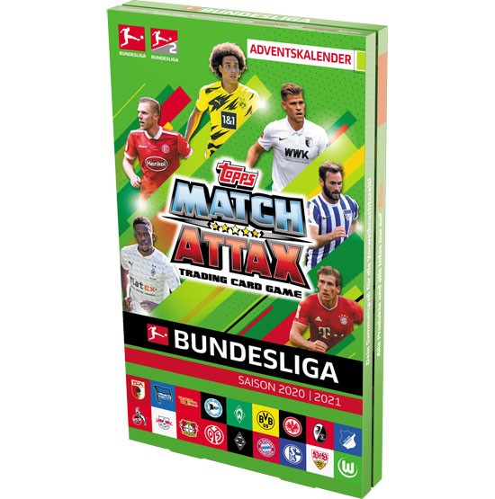 Topps Match Attax Bundesliga 2020/21 - Adventskalender ( 129 Karten + 2 Limitierte Karten )