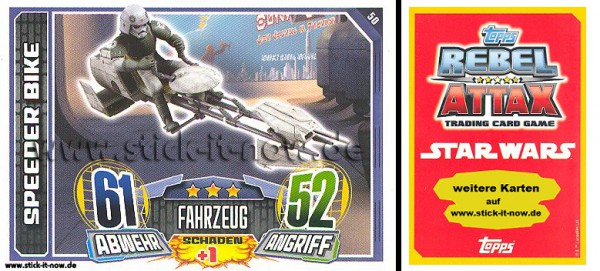 Rebel Attax - Serie 1 (2015) - SPEEDER BIKE - Nr. 50