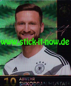 Rewe WM 2018 - Sammelkarten - Shkodran Mustafi - Nr. 10 (Glitzer)