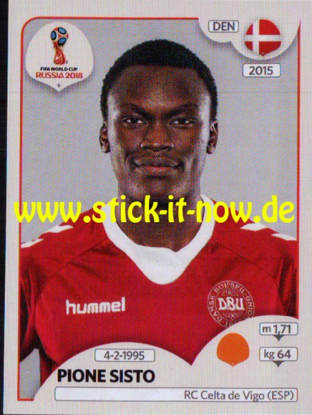 Panini WM 2018 "Sticker" - Pione Sisto - Dänemark