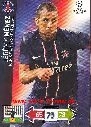 Panini Adrenalyn XL CL 12/13 - Paris St. Germain - Jeremy Menez