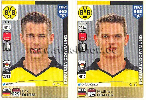 Panini FIFA 365 Sticker - Nr. 494 - 495