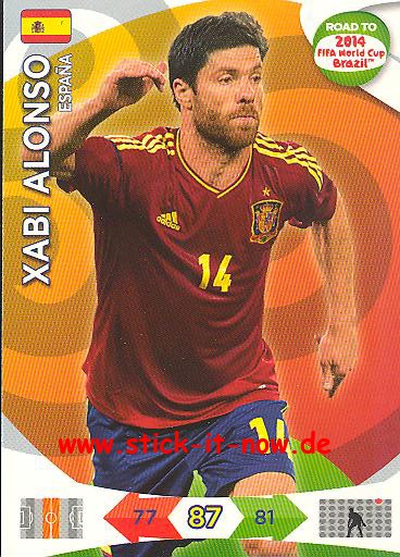 Panini Adrenalyn XL Road to WM 2014 - XABI ALONSO