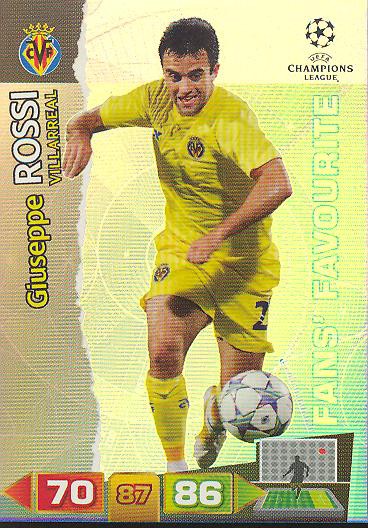 Giuseppe Rossi - Panini Adrenalyn XL CL 11/12 - Fans Favourite - Villarreal