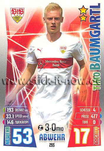 Match Attax 15/16 - Timo BAUMGARTL - VfB Stuttgart - Nr. 295