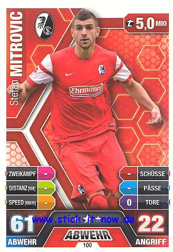 Match Attax 14/15 - Stefan MITROVIC - SC Freiburg - Nr. 100