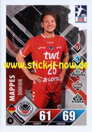 LIQUI MOLY Handball Bundesliga "Karte" 20/21 - Nr. 32