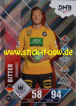 LIQUI MOLY Handball Bundesliga "Karte" 20/21 - Nr. 61 (Glitzer)