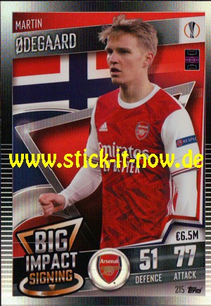 Topps Match Attax 101 (2021) - Nr. 215 ( Big Impact Signing )