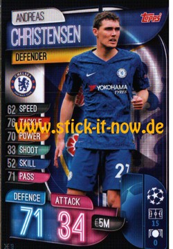 Match Attax Champions League 2019/20 - Nr. CHE 13