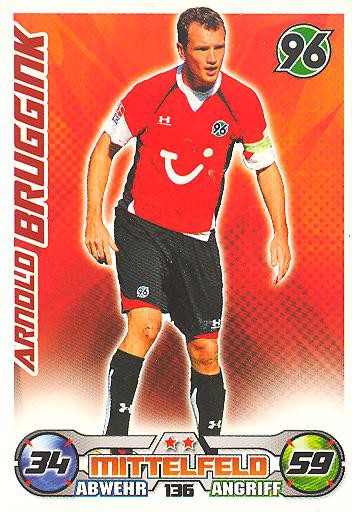 Match Attax 09/10 - ARNOLD BRUGGINK - Hannover 96 - Nr. 136