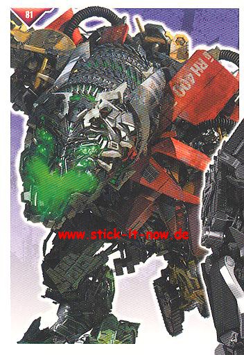 Transformers Sammelkarten - Puzzle 2 Teil 4 - Nr. 81