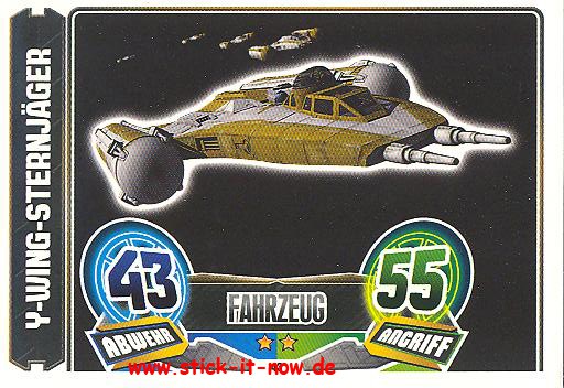Force Attax - Star Wars - Clone Wars - Serie 5 - Y-Wing-Sternjäger - Nr. 43