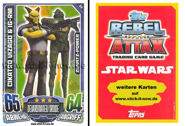 Rebel Attax - Serie 1 (2015) - CIKATRO VIZAGO & IG-RM - Nr. 84