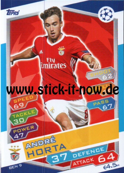 Match Attax Champions League 16/17 - Nr. BEN 9