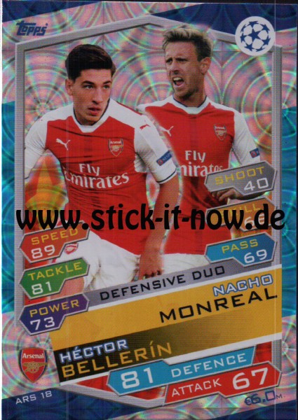 Match Attax Champions League 16/17 - Nr. ARS 18